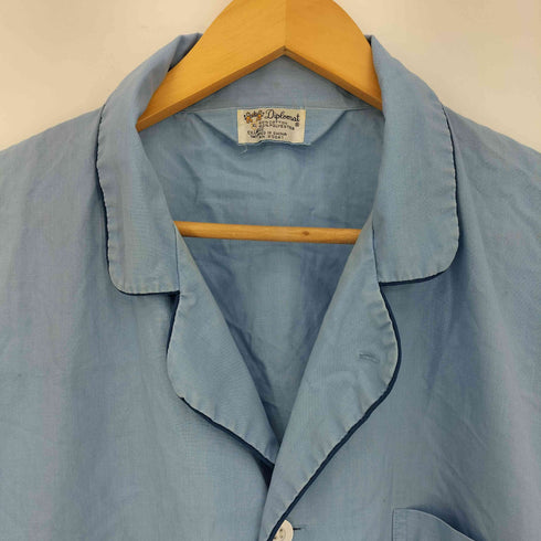 Diplomat 60s コットンポリ パジャマシャツ メンズ import:XL