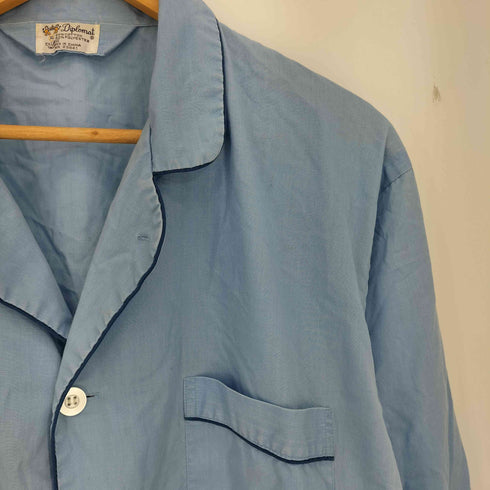 Diplomat 60s コットンポリ パジャマシャツ メンズ import:XL