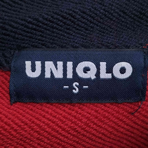 ユニクロ UNIQLO OLD ダブルストライプ ツートン プルオーバ-フーディー メンズ JPN:S