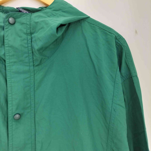 ランズエンド LANDS END 90-00s 比翼ジップ ゲームポケット フーデットナイロンジャケット 裾ドローコード メンズ import:L