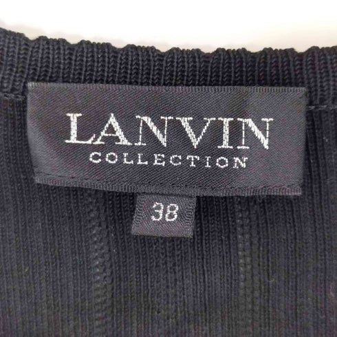 ランバン LANVIN ライカ期 シルク100% ニットカーディガン レディース 38