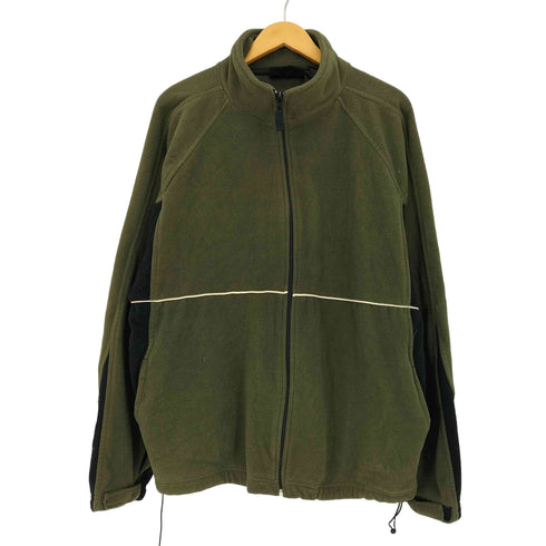WOODLAKE 90-00s 裾ドローコード ジップアップ フリース ジャケット メンズ import:XL