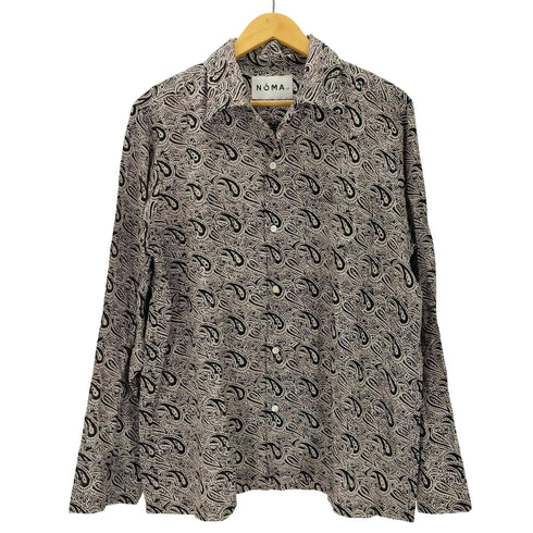 ノーマティーディー NOMA t.d. ペイズリー柄 長袖オープンカラーシャツ メンズ 3