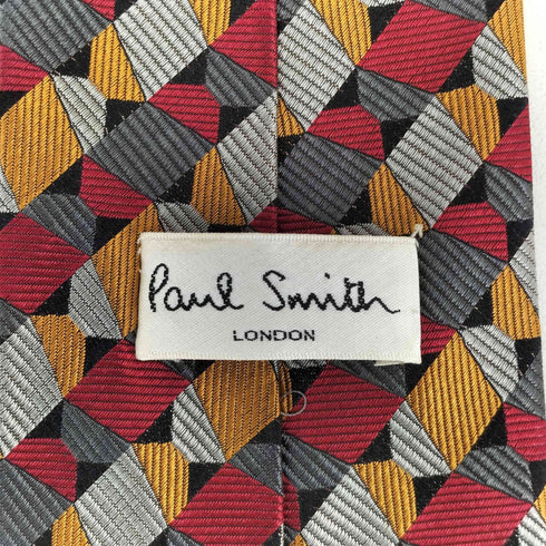 ポールスミスロンドン Paul Smith LONDON 総柄シルクネクタイ メンズ