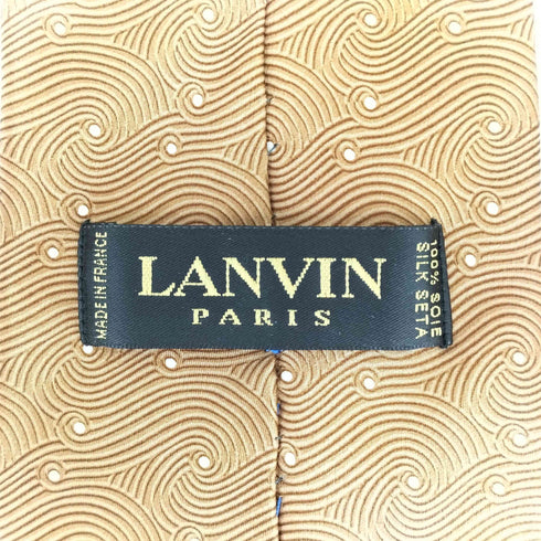 ランバン パリ LANVIN PARIS フランス製 総柄シルクネクタイ メンズ