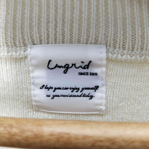 アングリッド Ungrid ロゴ刺繍ルーズニット レディース FREE