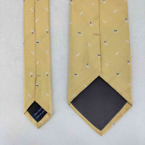 チャップス CHAPS 犬刺繍 シルクネクタイ メンズ