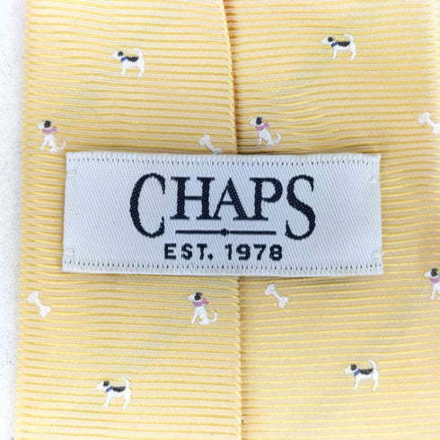 チャップス CHAPS 犬刺繍 シルクネクタイ メンズ