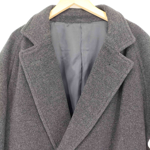 ドモン DOMON ダブルブレスト ウールコート メンズ L