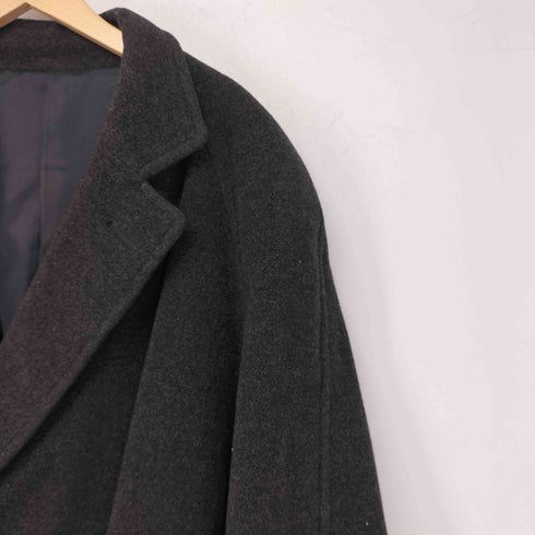 ドモン DOMON ダブルブレスト ウールコート メンズ L