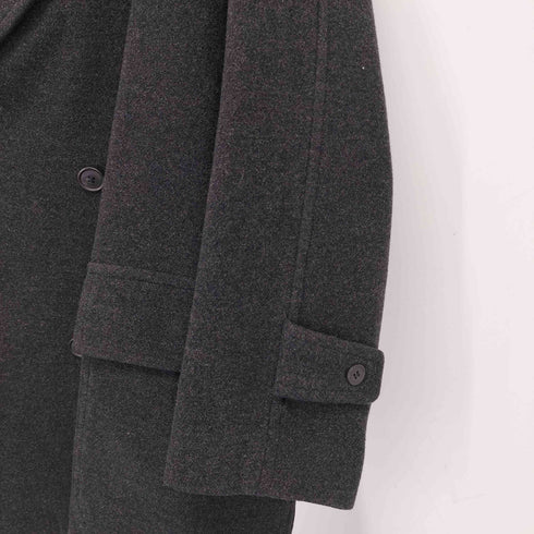 ドモン DOMON ダブルブレスト ウールコート メンズ L