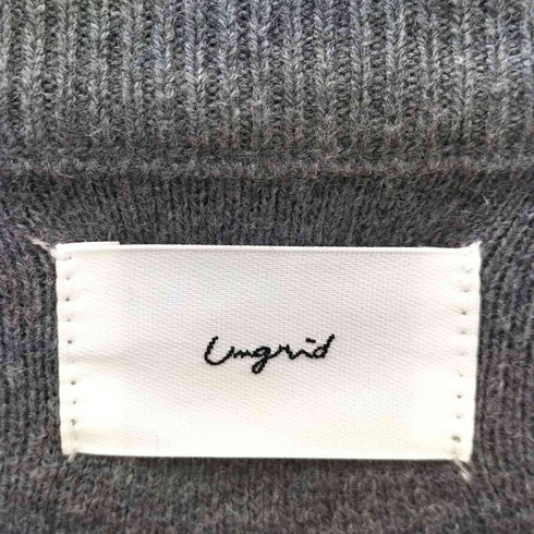 アングリッド Ungrid カシミヤ混スムース編みルーズニット レディース FREE