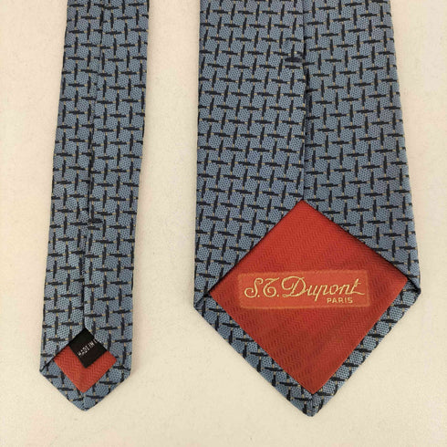 s.t.dupont 総柄シルクネクタイ メンズ