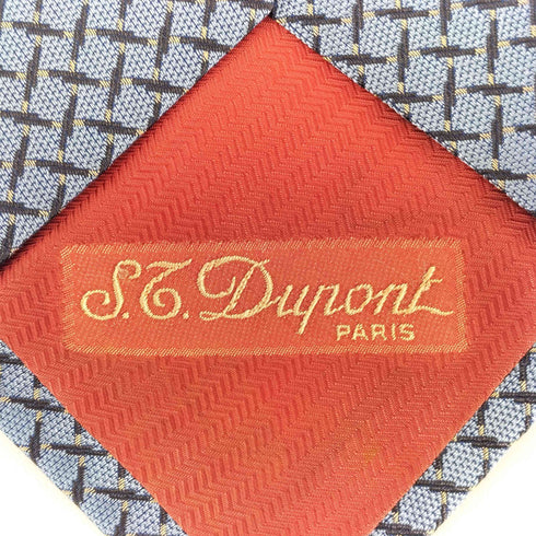 s.t.dupont 総柄シルクネクタイ メンズ