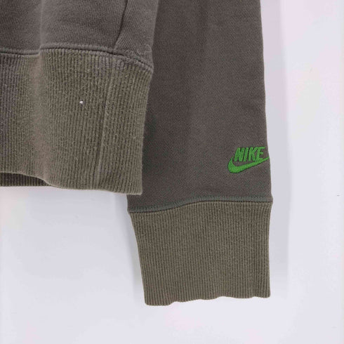 ナイキ NIKE 00S グレータグ フロッキー プリント ラグラン スリーブ プルオーバー スウェット レディース import:L