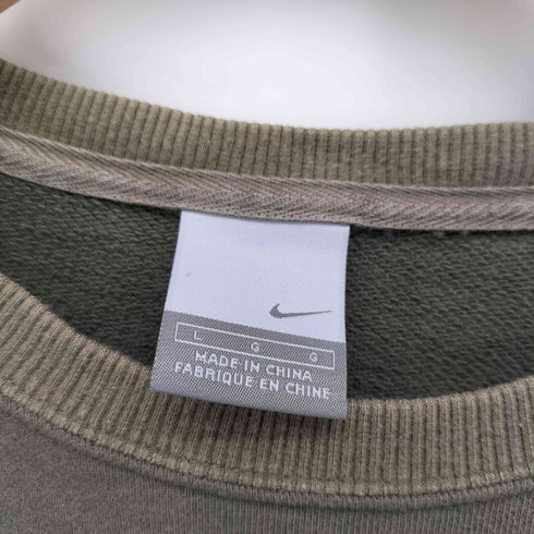 ナイキ NIKE 00S グレータグ フロッキー プリント ラグラン スリーブ プルオーバー スウェット レディース import:L