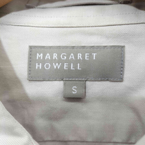 マーガレットハウエル MARGARET HOWELL 日本製 コットンリネン レギュラーカラーシャツ メンズ JPN:S