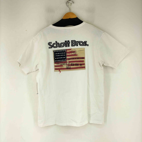 ショット Schott バック刺繍 S/S Tシャツ メンズ JPN:L