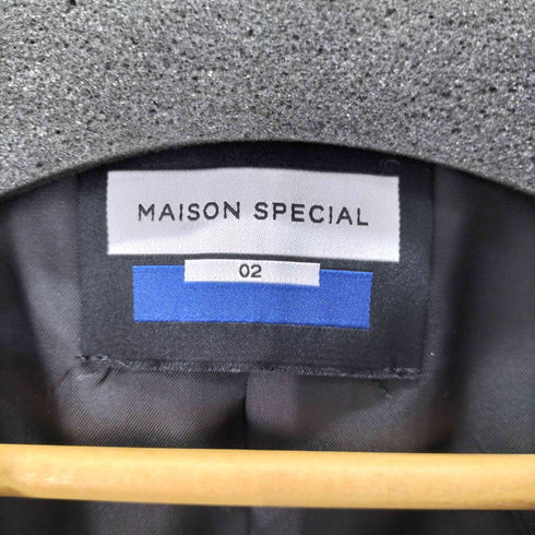 メゾンスペシャル MAISON SPECIAL CORDURA Wool Prime-Over Gold Button Double Blazer メンズ 02