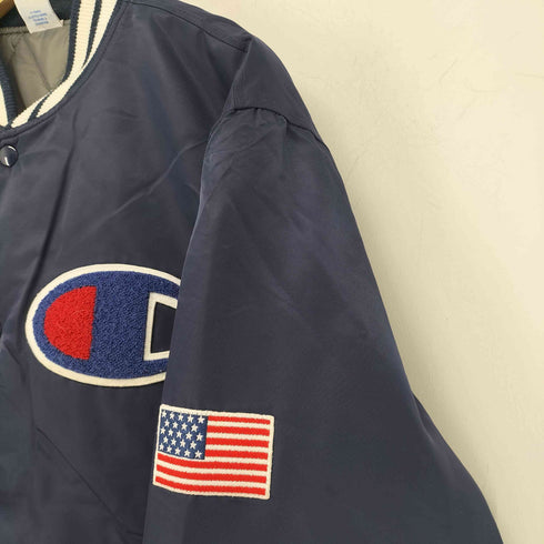 チャンピオン Champion アメリカ国旗刺繍 スタジャン メンズ import:XL
