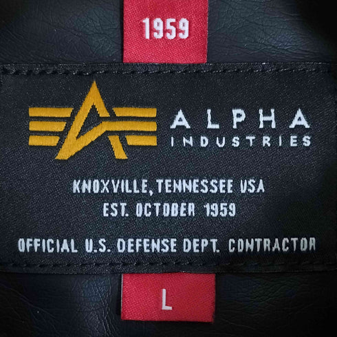 アルファインダストリーズ ALPHA INDUSTRIES 別注 B-3 フェイクムートンジャケット メンズ L