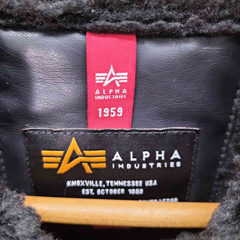 アルファインダストリーズ ALPHA INDUSTRIES 別注 B-3 フェイクムートンジャケット メンズ L
