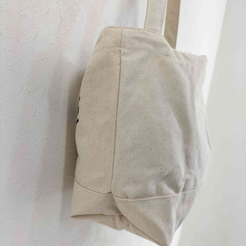 メゾンキツネ MAISON KITSUNE Café Kitsuné 2way ロゴプリント キャンバス トートバッグ レディース