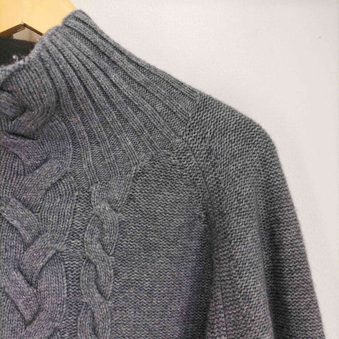 エスマックスマーラ S Max Mara ウール混 カシミヤ ハイネック ケーブル ニット レディース