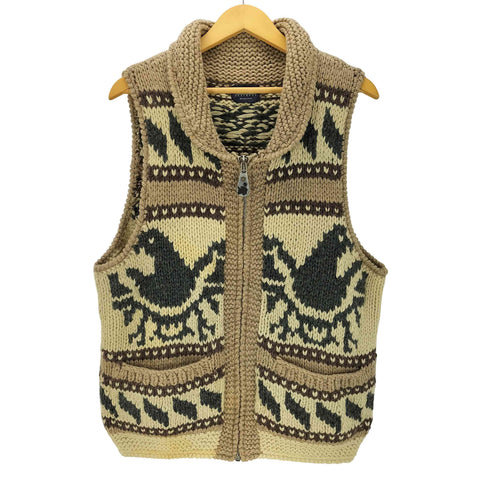 Flash Up Classical NEW WOOL ウール ジップアップ ニット ノースリーブ カウチン ベスト メンズ