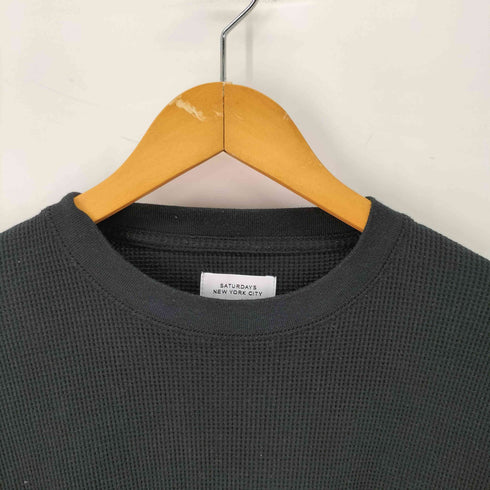 サタデーズニューヨークシティ Saturdays NYC Alex Waffle Relaxed LS Tee ワッフル サーマル メンズ import:S