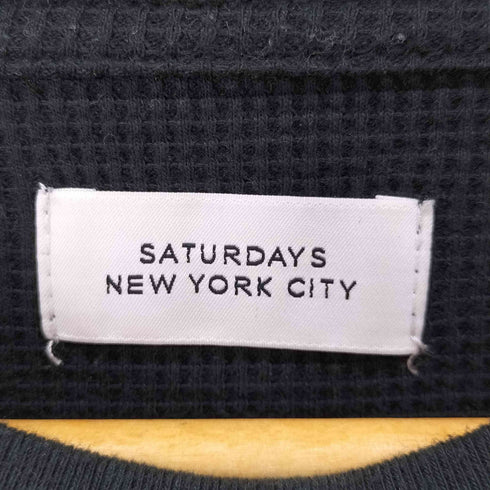 サタデーズニューヨークシティ Saturdays NYC Alex Waffle Relaxed LS Tee ワッフル サーマル メンズ import:S