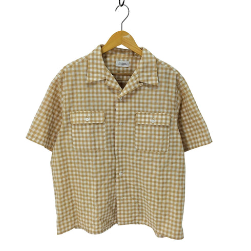 サタデーズニューヨークシティ Saturdays NYC Hester Gingham Check SS Shirt ギンガムチェック オープンカラー シャツ メンズ