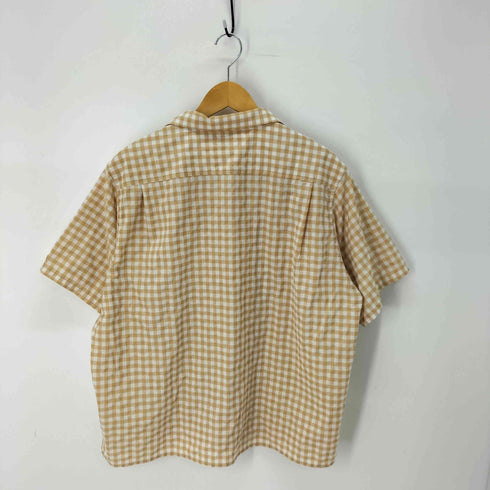 サタデーズニューヨークシティ Saturdays NYC Hester Gingham Check SS Shirt ギンガムチェック オープンカラー シャツ メンズ