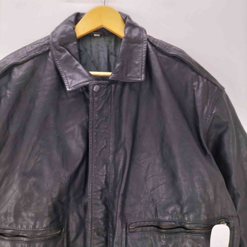 G-1 TYPE Real leather Flight Bomber Jacket 裏地キルティング G-1型 リアルレザー フライト ボンバー ジャケット メンズ 5