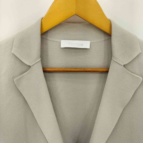 クルチアーニ Cruciani イタリア製 コットン ニット 2B テーラードジャケット メンズ 46