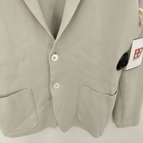 クルチアーニ Cruciani イタリア製 コットン ニット 2B テーラードジャケット メンズ 46