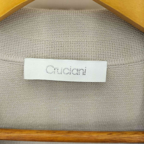 クルチアーニ Cruciani イタリア製 コットン ニット 2B テーラードジャケット メンズ 46