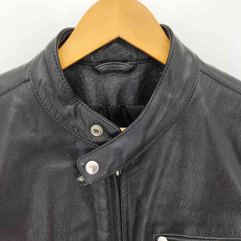 Rookie Leathers バッファローレザー シングル ライダースジャケット メンズ LL