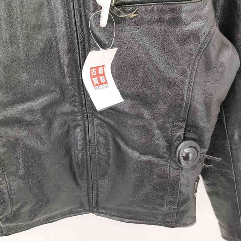 Rookie Leathers バッファローレザー シングル ライダースジャケット メンズ LL