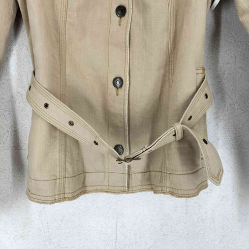 バーバリーロンドン BURBERRY LONDON ベルト付デニムジャケット レディース 36