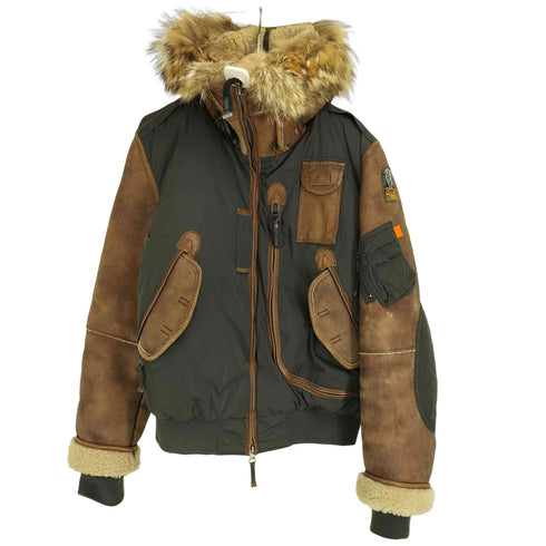PARAJUMPERS SPECIAL EDITION 裏地ダウン N-2B型 ムートン切替 ジャケット メンズ import:L