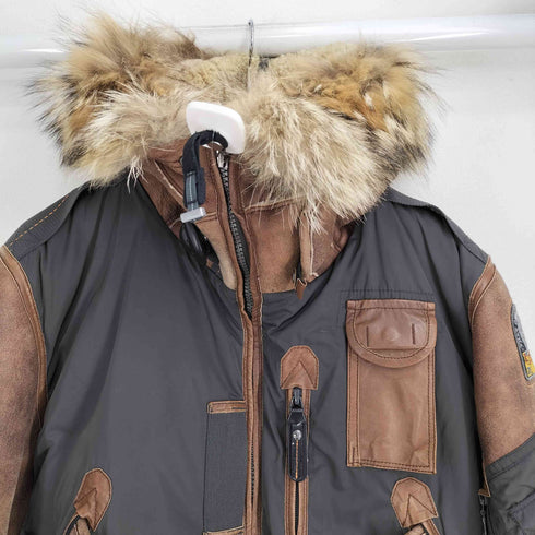 PARAJUMPERS SPECIAL EDITION 裏地ダウン N-2B型 ムートン切替 ジャケット メンズ import:L
