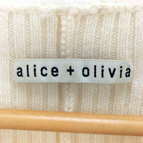 アリスオリビア alice + olivia アンゴラ混 切替ニット レディース