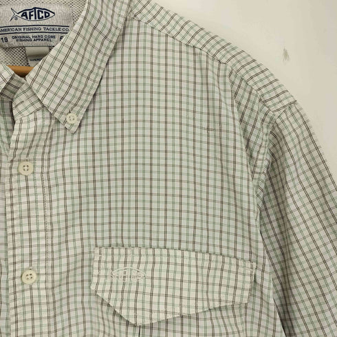 AFTCO 90-00s チェック フィッシングシャツ メンズ JPN:L