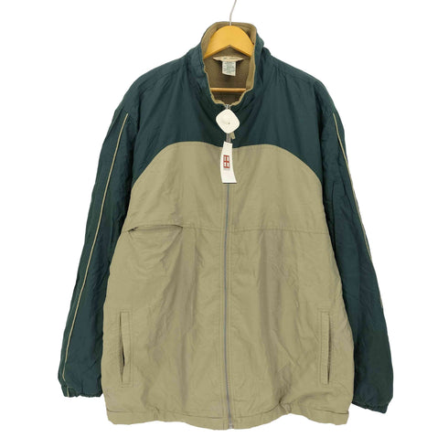 ハバンド HABAND 90s~00s カラー切替 裏地フリース ジップアップジャケット メンズ LT