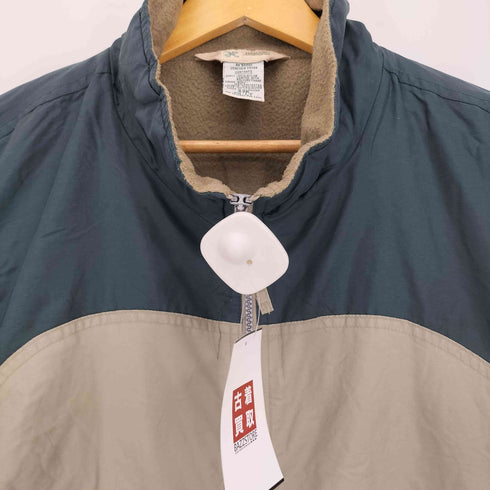 ハバンド HABAND 90s~00s カラー切替 裏地フリース ジップアップジャケット メンズ LT