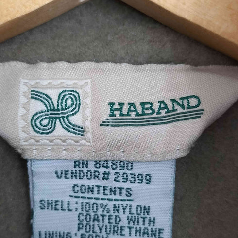 ハバンド HABAND 90s~00s カラー切替 裏地フリース ジップアップジャケット メンズ LT