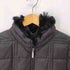 バーバリーブラックレーベル BURBERRY BLACK LABEL 襟ラビットファー 裏地チェック ダウンジャケット メンズ import:M