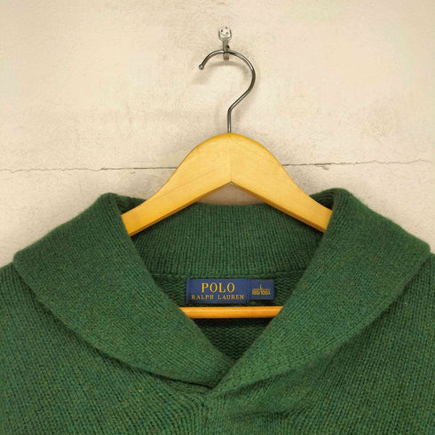ポロラルフローレン POLO RALPH LAUREN くるみボタンショールカラーニット メンズ L