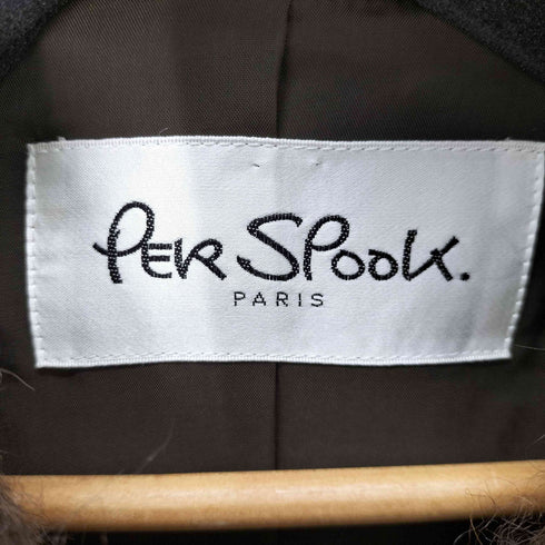 PER SPOOK ウールシャギー ハーフコート メンズ